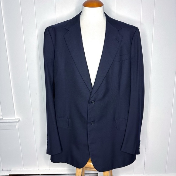 Fallan & Harvey Ltd Navy Wool Blazer - Picture 2 of 12